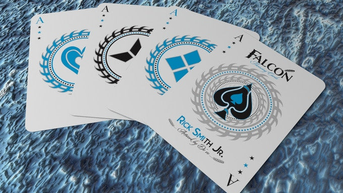 Ice Falcon Throwing Cards - Foil Edition