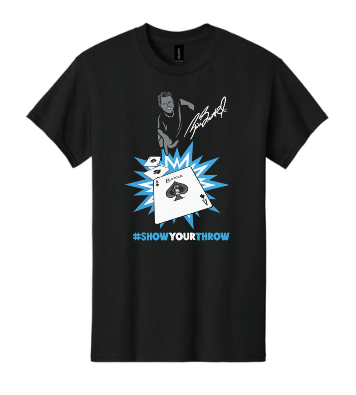 #ShowYourThrow Card Throwing T-Shirt